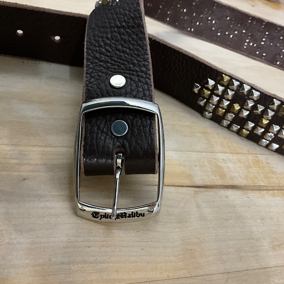 TYLIE MALIBU VINTAGE LEATHER BELT/BROWN main image 6